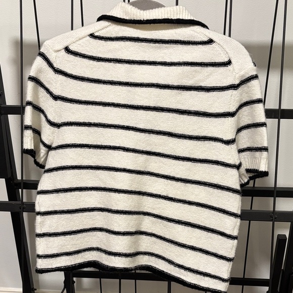 H&M Black and White Striped Button Down Shirt - Picture 3 of 5